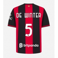 Dres AC Milan Koni De Winter #5 Domáci 2026-27 Krátky Rukáv